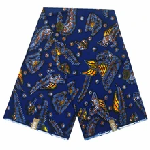 Оригинальная Настоящая Африканская ткань Базен Воск Принт ткань Анкара ткань хлопок Дамасская африканская Базен ткань для платья 6 ярдов 12410