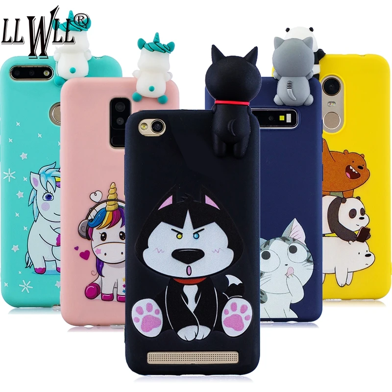 Husky Cartoon Case For Xiaomi Redmi 5A Cover Silicone Toys Unicorn Phone | Мобильные телефоны и аксессуары