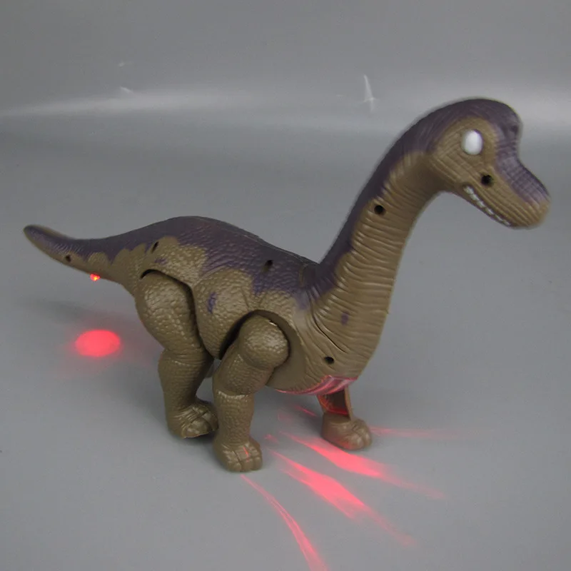 Стиль, Детский Электрический игрушечный динозавр, мягкий светильник, автоматический ходячий звук, бронтозавры с длинным горлом, ночной рынок