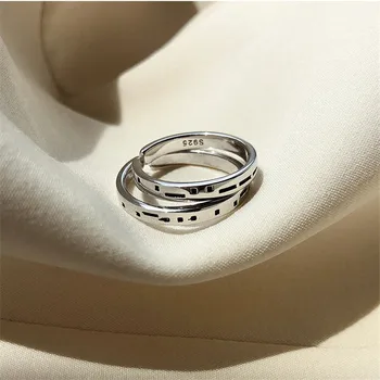 

New Style Password Design Couple Rings For Women Jewelry Top Quality Silver 925 Men Finger Ring Accessories Lover Valentine Gift