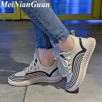 

Spring Autumn Female Sneakers Light Weight Sport Woman Breathable Running Shoes for Women Round Toe Women's Sports Shoes 2020 I2