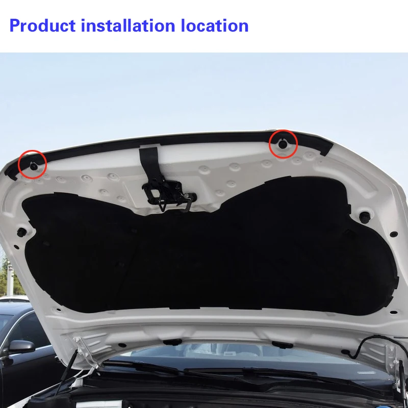 Hood Buffer Pad 8P0823433 For Audi A4 B8 Q5 2009-Automobile Hood Cushion Block Engine Hood Rubber Pier Engine Foot Pad