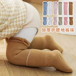 Chaussettes d'hiver pour bébé, ensemble de chaussettes pour ramper, épaissir les genoux, pour nouveau nés, de styliste 