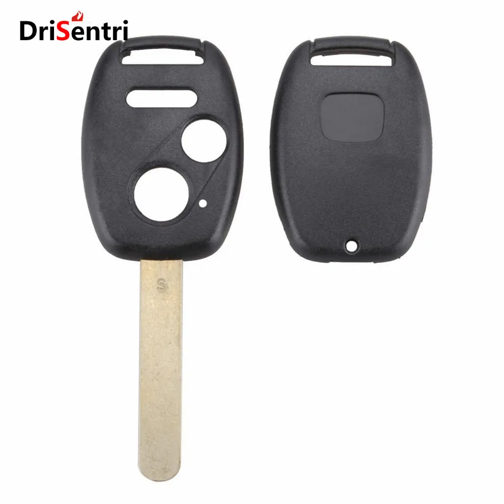 

Black 3 Buttons Replacement Key Case Shell Keyless Remote Fob Uncut Blade Fix Master for Honda New Arrival