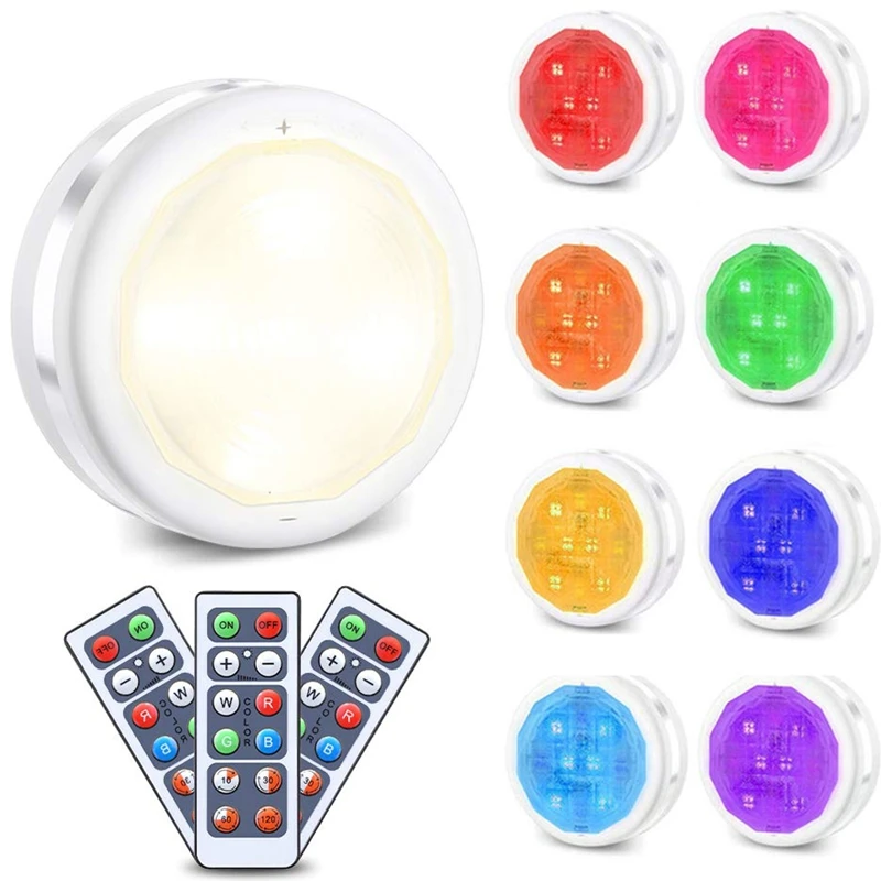 

Led Closet Lights Wireless Led Puck Lights Under Cabinet Lighting Cabinet Lights Battery Powered Night Lights Under Counter Ligh