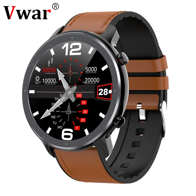 

ECG PPG Smart Watch Men Band Sports Heart Rate Bluetooth Smartwatch Waterproof IP68 Blood Pressure GTR Leather Watch for Xiaomi