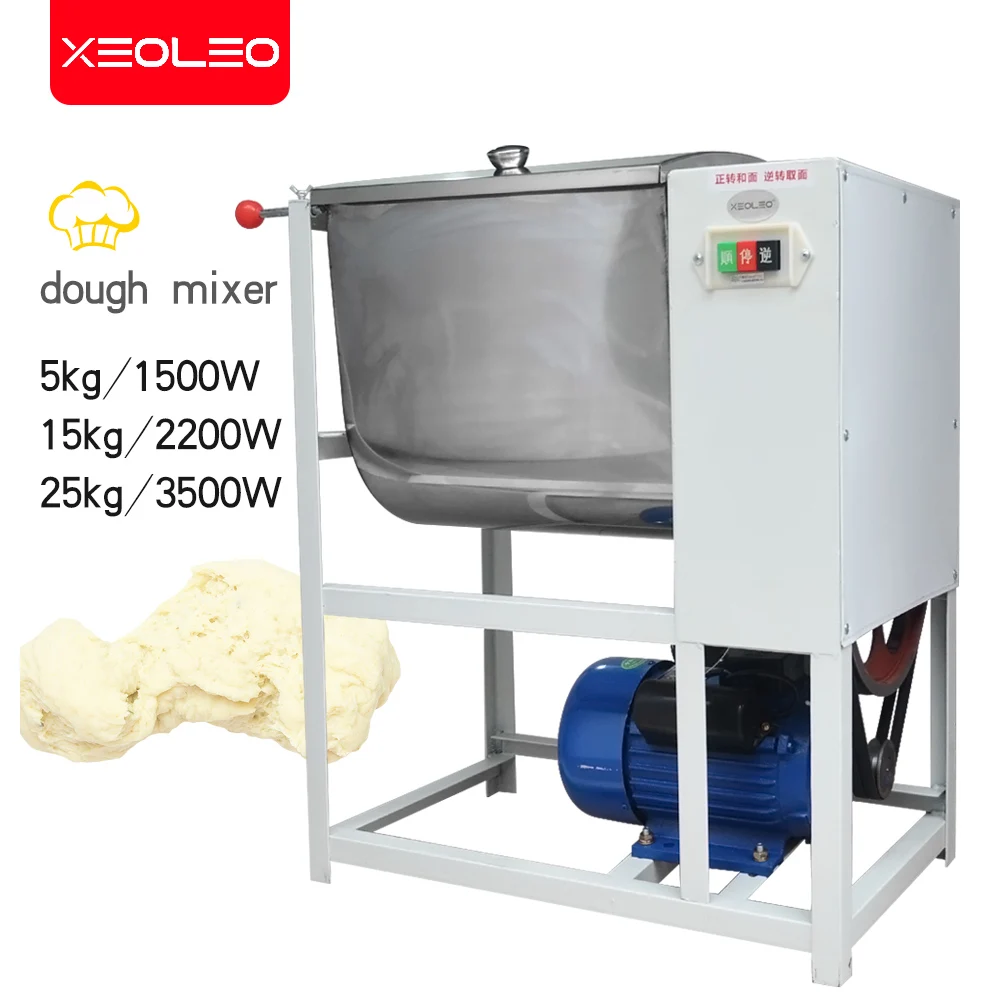 XEOLEO Commercial Dough mixer 25kg horizontal Dough Kneading machine
