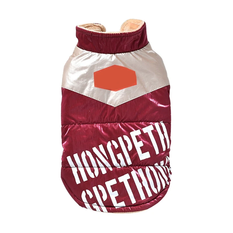 Pet Hond Kat Warm Vest Winter Thicken Kleding Mode Brief Gedrukt Vest Mouwloze Jas Voor Franse Bulldog Pug Puppy Pet Hond Kat Warm Vest Winter Thicken Kleding Mode Brief Gedrukt Vest Mouwloze Jas Voor Franse Bulldog Pug Puppy