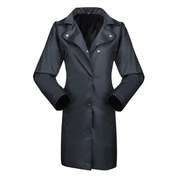 

Raincoat Adult Outdoor Hiking Security Service Traffic Road Slim Fit Fashion Windbreaker Gentleman Long Siamese