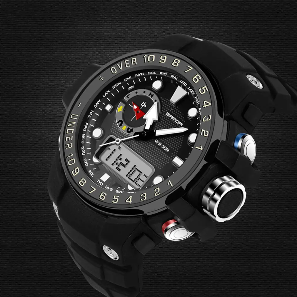 

SANDA Watch Men shockproof Watch Student Waterproof Electronic Watch Multi-function Digital Led Sports Watch399