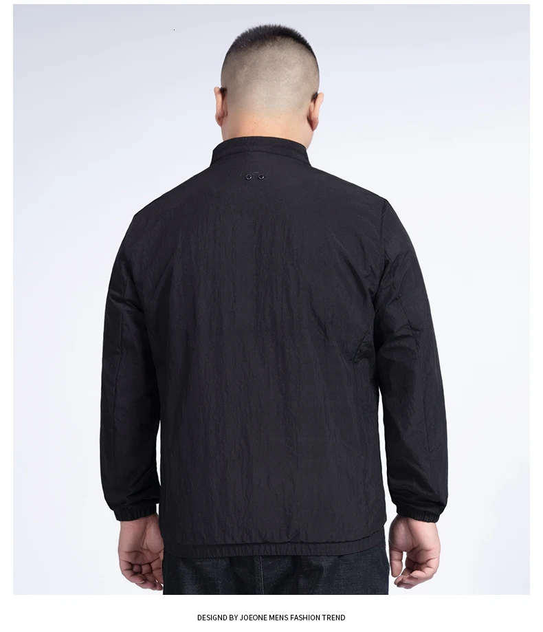 10XL 8XL Новинка весна осень Мужская куртка-бомбер с воротником-стойкой Повседневная ветровка мужская синяя бейсбольная куртка мужская Тонкая высокое качество