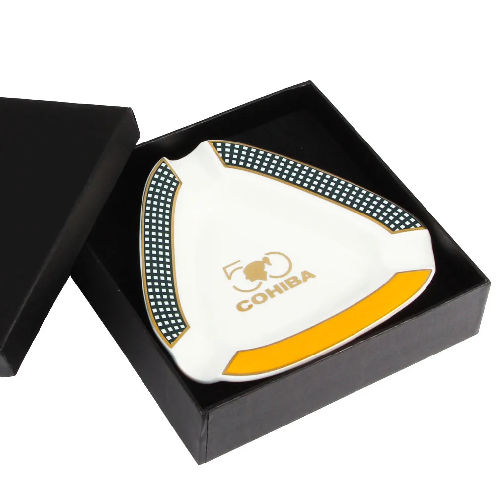 COHIBA Пепельница домашний 3 Держатель Керамика портативный пепельницы для сигар