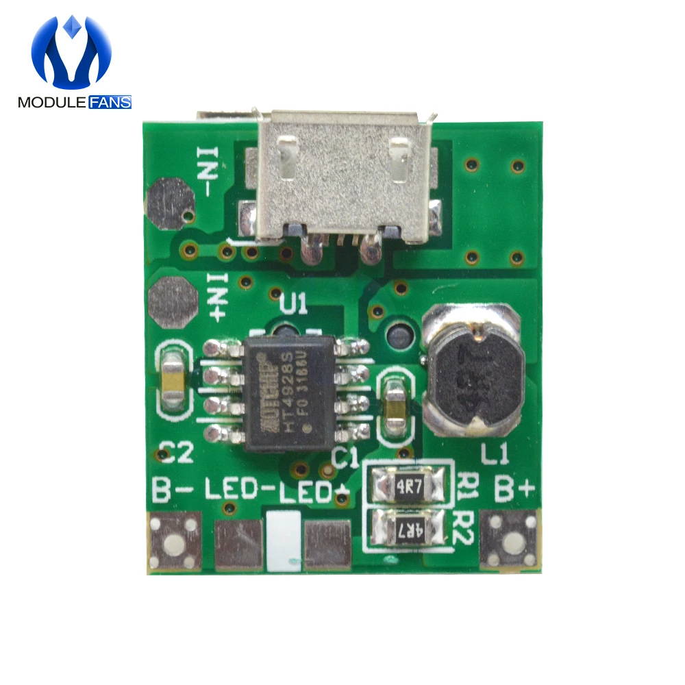 10 шт. плата повышения мощности Micro USB модуль защиты от зарядки литиевых батарей