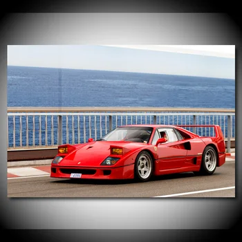 

Modern Wall Art Canvas Paintings Ferraris Retro F40 FR Spec Pininfarina Supercars Picture Living Room Decor Posters and Prints