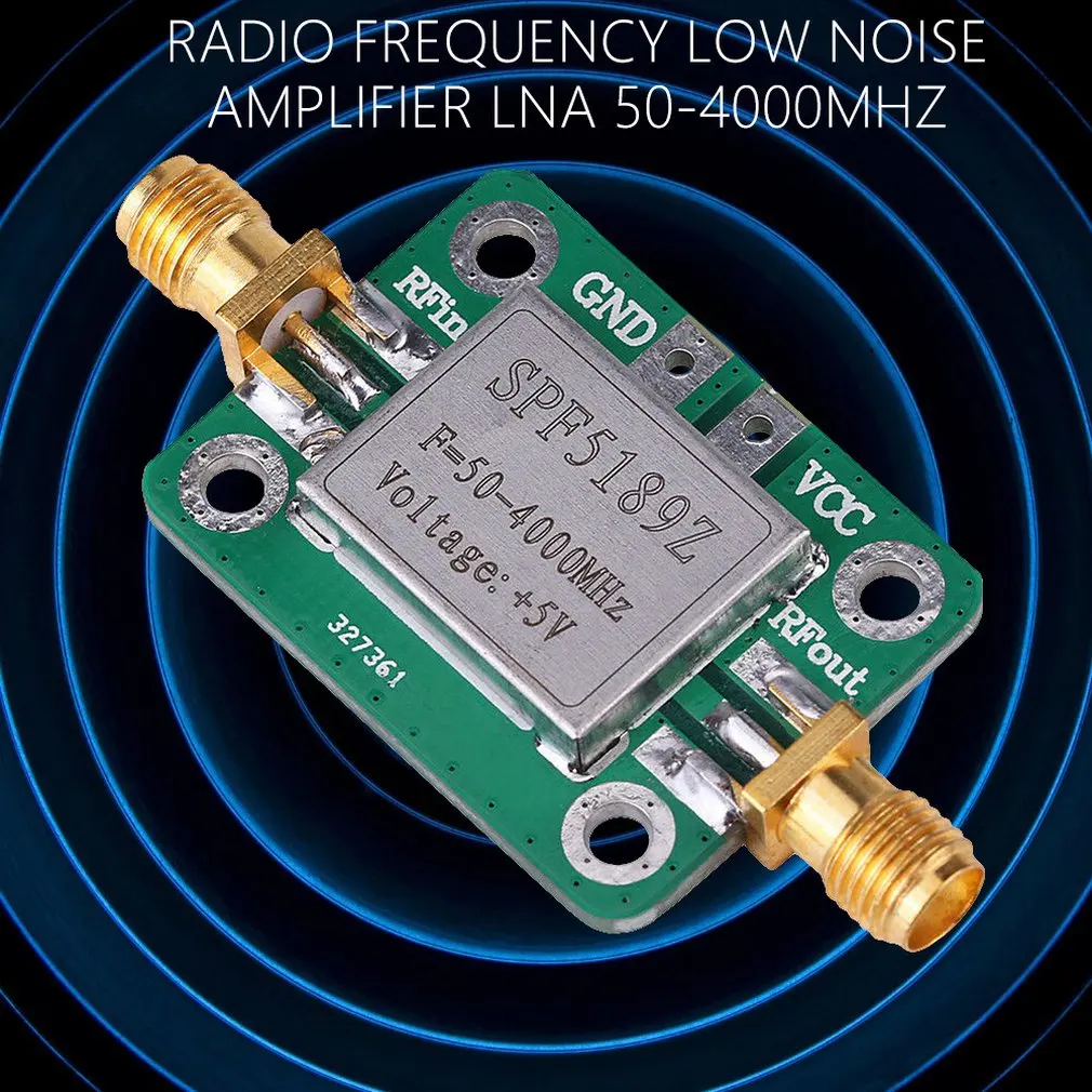 LNA 50-4000MHz RF малошумный усилитель сигнала приемник модуль щит плата для Arduino SPF5189 NF = 0.6dB inm