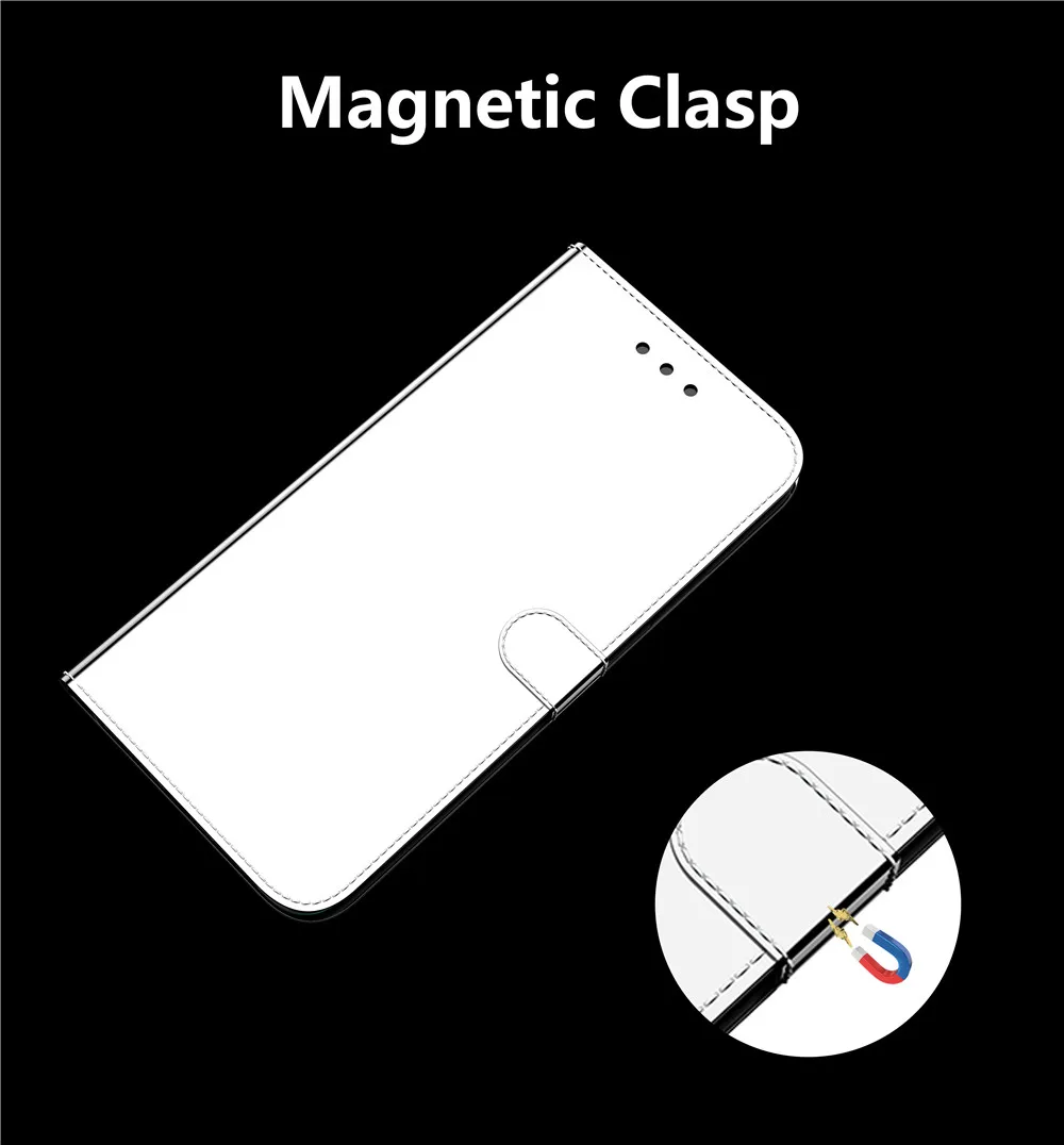 Роскошный флип-чехол для телефона mi rror из гладкой кожи для Xiaomi mi A3 9t Cc9e Xia mi Red mi K20 8a 7a Note 8 7 Pro Чехол-бумажник для карт