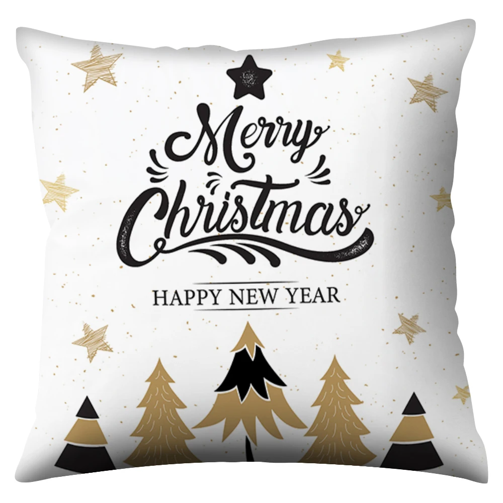 Рождественское украшение, наволочка для подушки, мультяшный Санта Клаус, полиэстеровый чехол для подушки, чехол для подушки с рождественским декором, чехол для подушки s - Цвет: 20