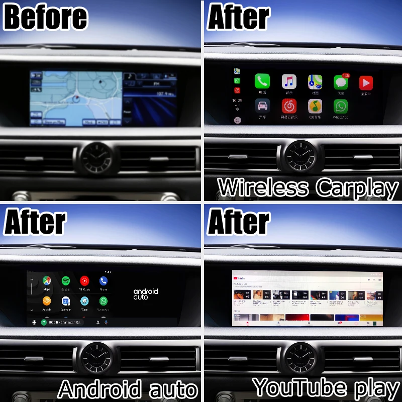 Интерфейс Android / Carplay для Lexus GS 2012 2019 12 3 видеоинтерфейс с управлением мышью GS200t GS300