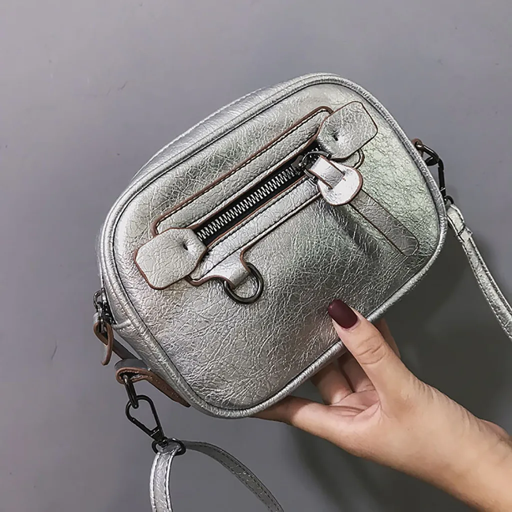 

Women Coin Purse Zipper Bag Solid Color Casual Bag Shoulder Style Bag Exquisite Girl Original Waist Bag Elegant Ladies #T