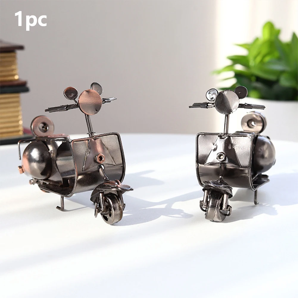Хобби Литая модель мотоцикла моделирование педали подарки настольный детский офис Ретро стиль мини декоративный Железный орнамент