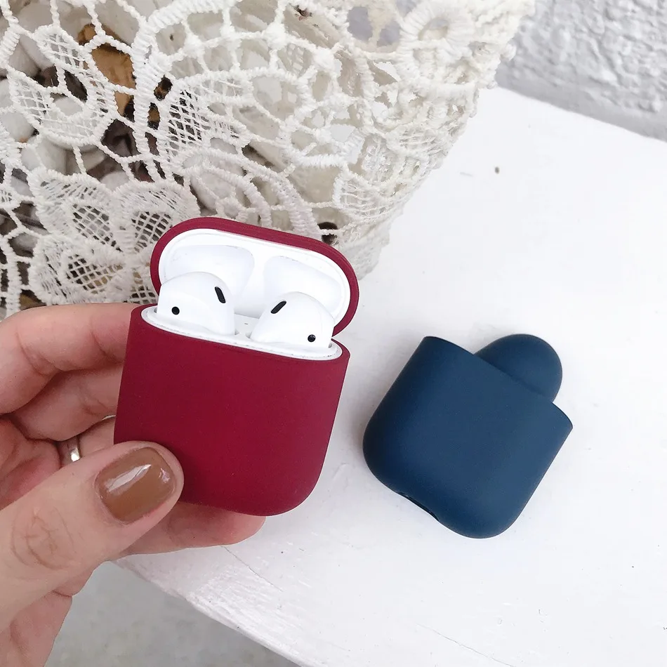 Для AirPods чехол Bluetooth беспроводные наушники для Apple Airpods 2 1 силиконовый защитный