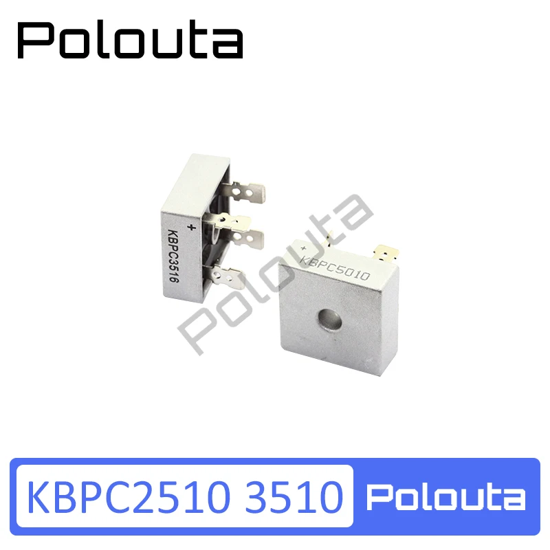 Выпрямительный мост Polouta Kbpc5010 50A Kbpc3516 35A 1000V выпрямительный поддержка скейтборда
