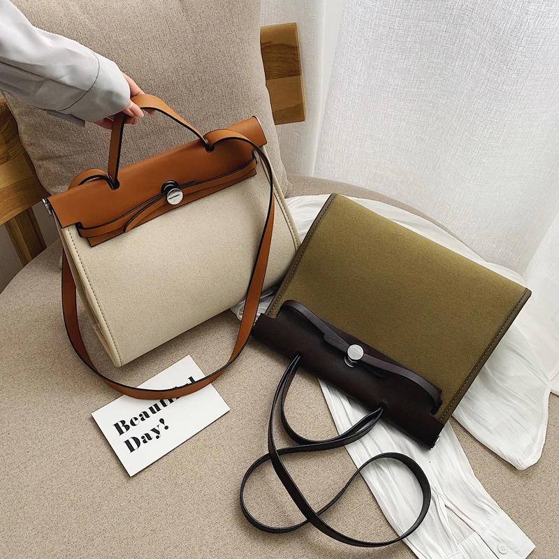 

Fashion Women Small Canvas Messenger Bags High Quality Female Handbags Shoulder Bags Luxury Designer Ladies Tote Crossbody Bag