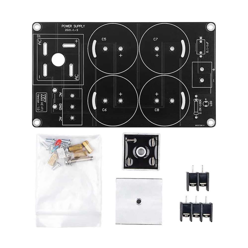 Placa de Filtro de Energia Grande para Amplificador Retificador Aiyima Única Kits Diy Placa Pcb 10000uf - 50v Corrente 1969 50a - Image 3