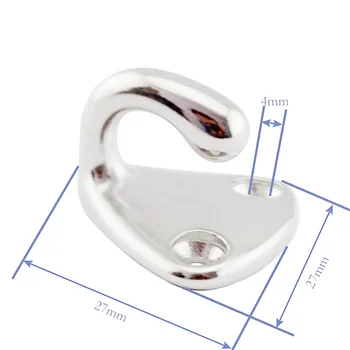 

Dress Coat Hat Hooks Wall Mounted Silver Corrosion resistance 12pcs Set Door