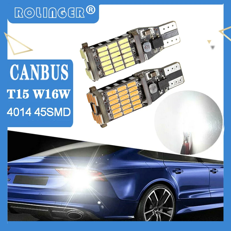 СВЕТОДИОДНЫЙ Автомобильный светильник T15 T16 W16W Canbus 45SMD светодиодный клиновидный