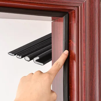 

Pu Foam Sound Proof Door Strip Self Adhesive V Type Sealing Strip Weather Stripping Security Door Seal Strip For Window And Door