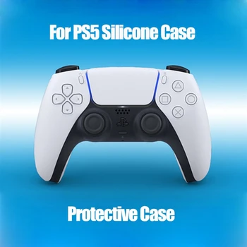 

Colorful Handle Sleeve Silicone Case Dustproof Skin Protective Cover Anti-Slip for S-ony Play-Station PS5 Controller Game
