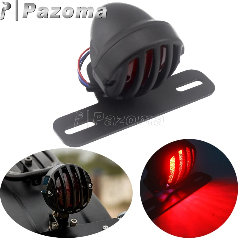 Задний светодиодный фонарь для мотоцикла в стиле ретро с кронштейном Harley Cafe Racer