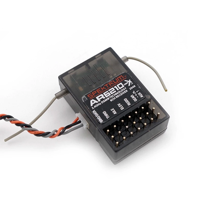 AR6210 приемник DSMX RX Поддержка DSM2 с спутник для Spektrum передатчика радиоуправляемой модели AR6210X DSM-X 6-канальный приемник
