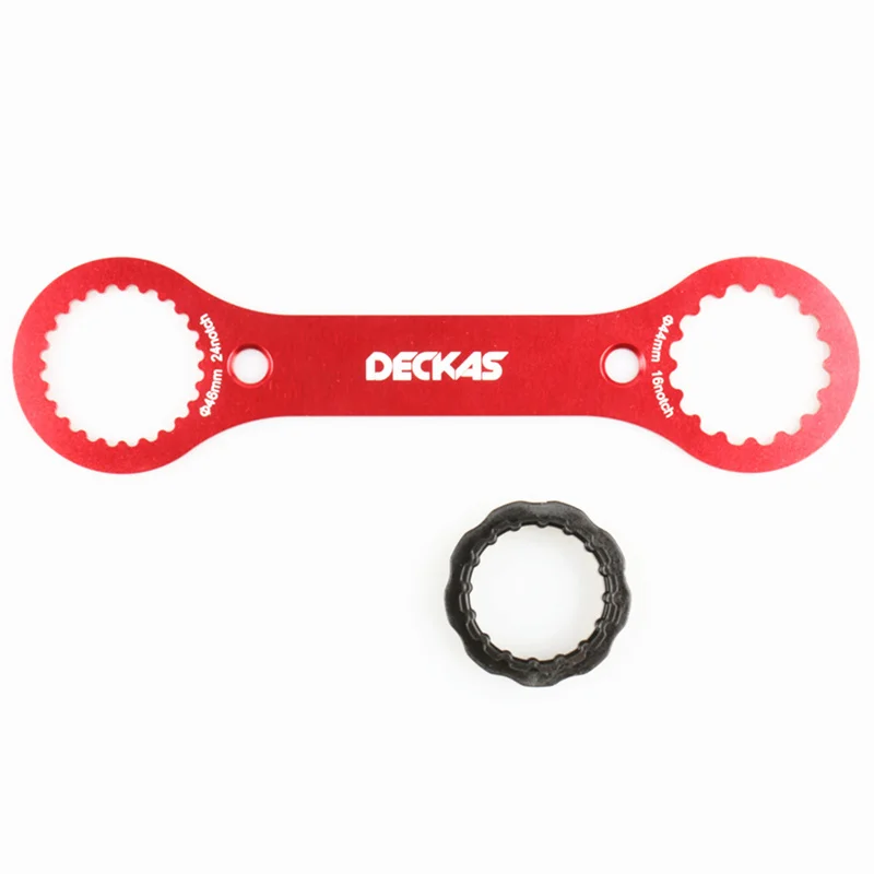 red DECKAS Многофункциональный BB ключ инструмент DW-018 249*64*3 мм красный DUB/TL-FC32 адаптер TL-FC25/TL-FC24 BB Нижний Кронштейн ремонтный инструмент - Цвет: red