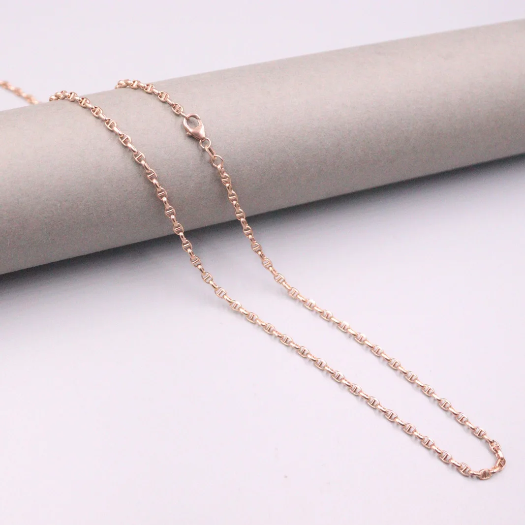 Real 18k Rose Gold Chain For Women 