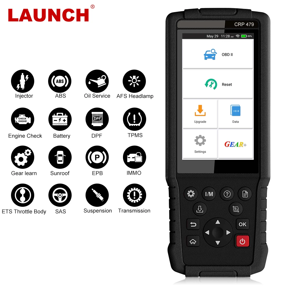 

LAUNCH X431 CRP479 Automotive Scanner Launch OBD2 15 Reset Function Wifi Auto Oil Injector Code Reader OBD2 Car Diagnostic Tools