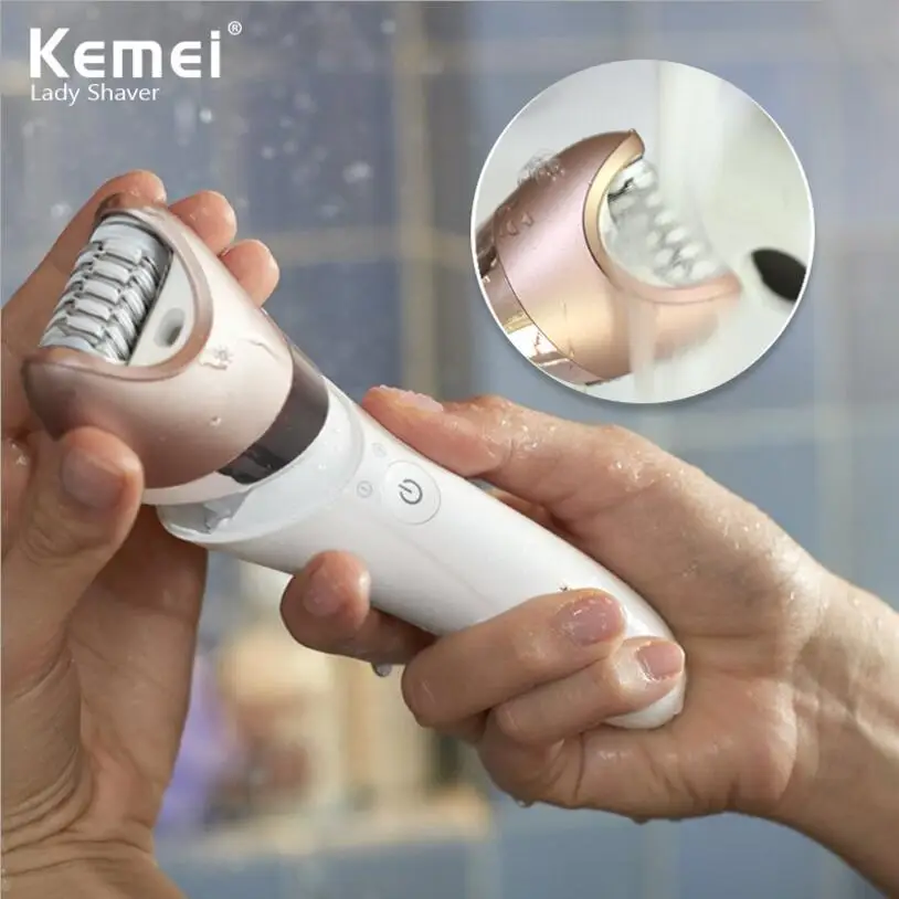 

KM-8001 5 In 1 Rechargeable Shaver Electric Epilator Shaving Hair Remover Women Depilation Massager Callus Removal Sets