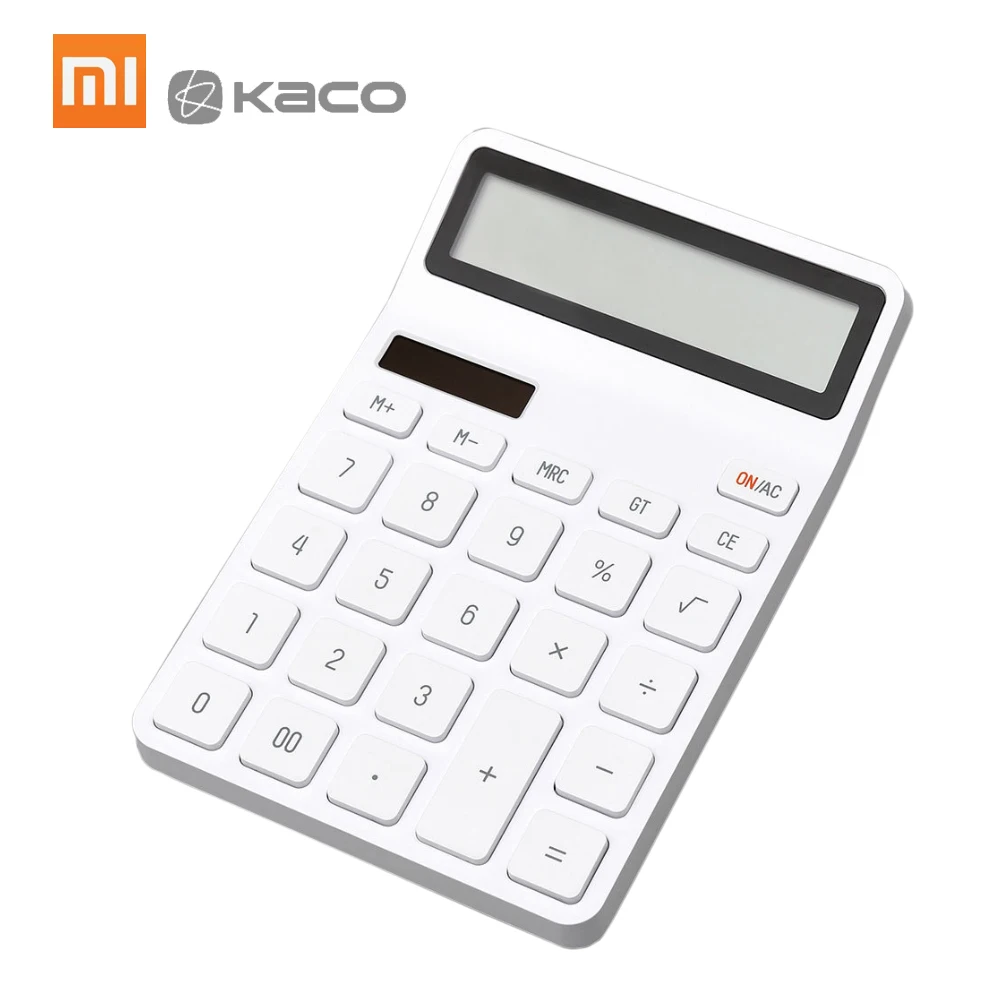 Lemo Настольный калькулятор Xiaomi LEMO, фотоэлектрический, двойной, для дайвинга, 12 цифр, автоматическое выключение, для офиса, для бизнеса - Цвет: Lemo
