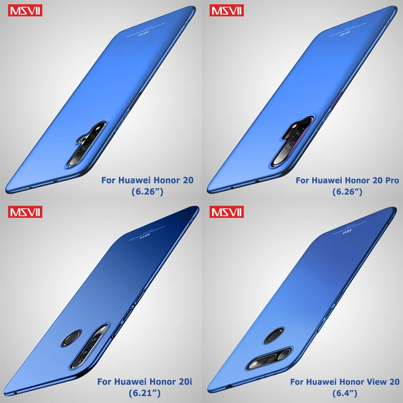 Чехол для Honor 20 Pro тонкий матовый чехол Msvii Huawei 10 Lite 10i 20S из поликарбоната View V20