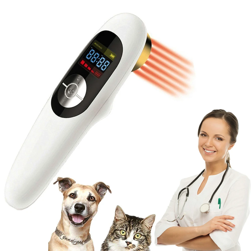 US $171.50 Veterinary Use for Pets Animals Horses Cats Wound Healing Clinic Pain Relieve Cold Laser Therapy Instrument