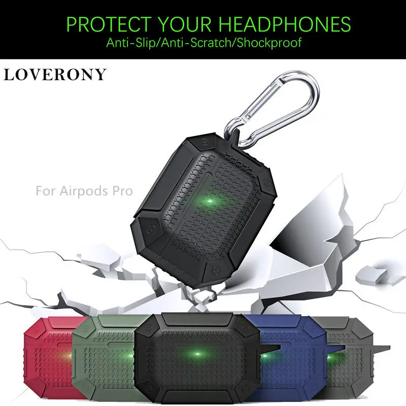 LOVERONY противоударный силиконовый чехол для AirPods Pro Bluetooth гарнитура защитный