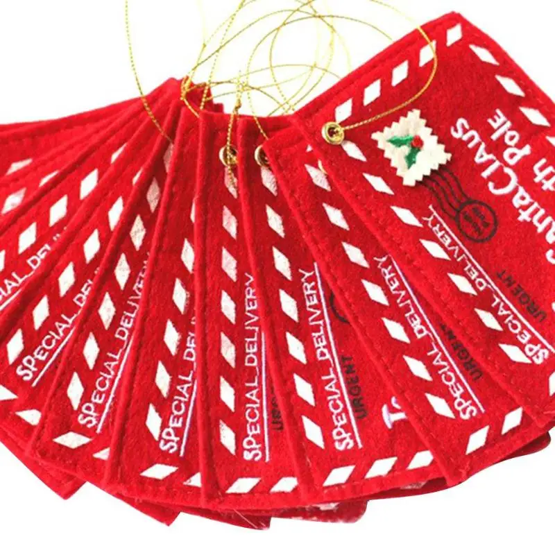 Рождественский кулон конверт елочные аксессуары маленький Рождественский подарок сумки для конфет домашние вечерние рождественские украшения для дома