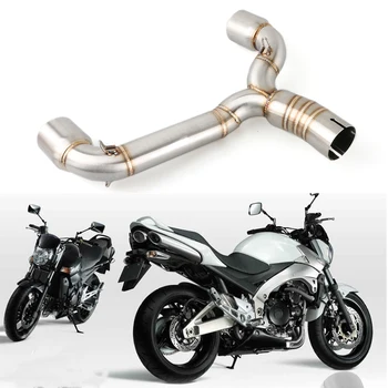 

Motorcycle Exhaust For Suzuki GSR400 GSR600 BK400 600 Stainless Steel Middle Pipe Muffler Link Adapter Silencer