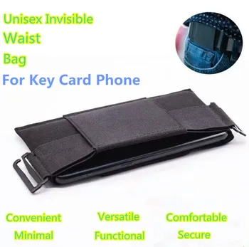 

Unisex Invisible Waist Bag For Key Card Phone Minimal Convenient Pouch Card Storage Bag Functional Secure Wallet Organizer Bags