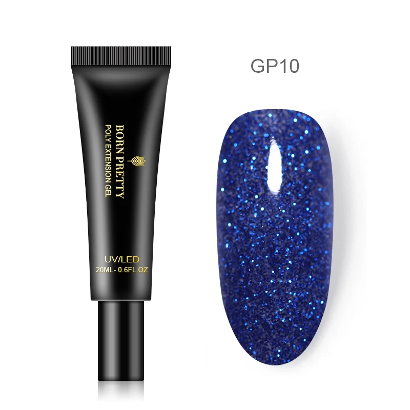 BP-GP10 BORN PRETTY Блестящий удлиняющий Гель-лак для ногтей, цветные инструменты для наращивания ногтей, удлиненный УФ-гель, 20 мл - Цвет: BP-GP10