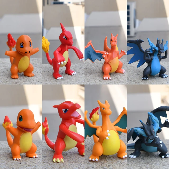 Pokemon Mega Charizard X Exclusive Figure 3-Pack Set [Charmander &  Charmeleon]