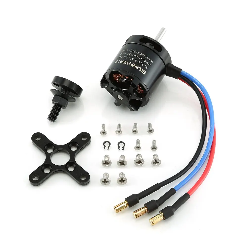 1 шт. SunnySky X2216 2216 880KV 1100KV 1250KV 1400KV II Outrunner бесщеточный двигатель для RC моделей 3D самолетов - Цвет: 1250KV