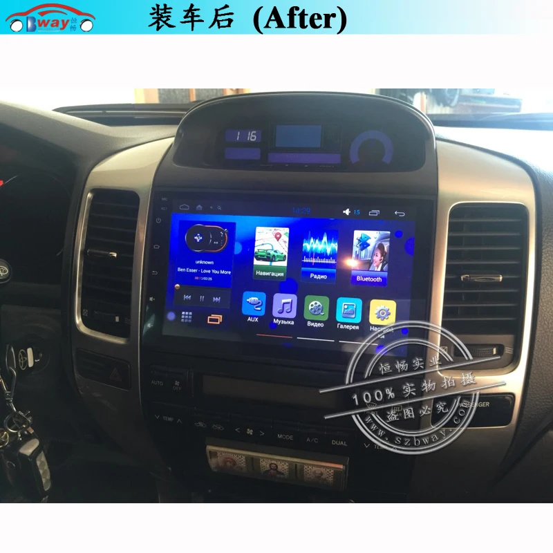 HACTIVOL 2G+32G Android 8.1 Car Radio for Toyota Prado 120 Land cruiser 2004 2009 car dvd player gps navi accessory