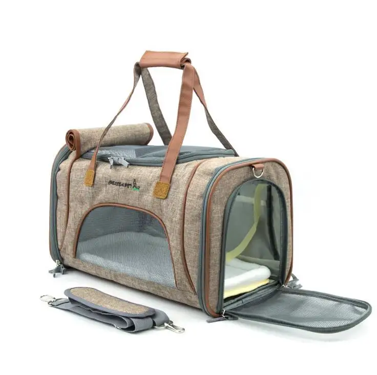 DannyKarl рюкзак для домашних животных, переноска для собак из ткани Оксфорд, переносная переноска для кошек, переносная дышащая сумка для домашних животных с большими боковыми окнами - Цвет: style 1
